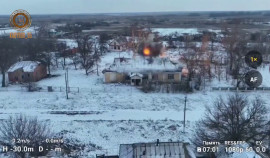 Бойцы отряда «Грома» спецназа «АХМАТ» нанесли точный удар по укрытию неприятеля