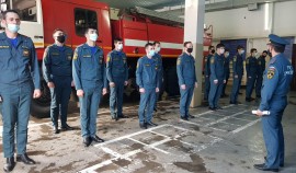 Курсанты Ивановской пожарно-спасательной академии проходят практику в ЧР