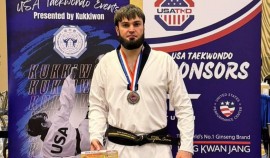 Чеченский тхэквондист Билал Яхьяев завоевал серебряную медаль на международном турнире в Лас-Вегасе| грозный, чгтрк