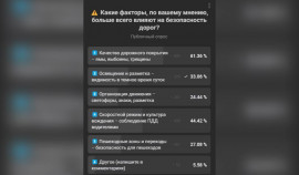 Итоги опроса по безопасности на дорогах Чеченской Республики