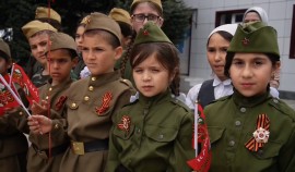 Наурский район принял участие во Всероссийской акции «Знамя Победы»