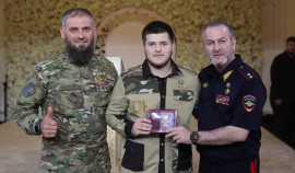 Адам Кадыров награждён медалью «Защитник Чеченской Республики»