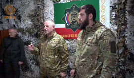 Руслан Алханов посетил расположение полка «Север-Ахмат» в зоне проведения СВО
