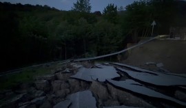 В Веденском районе устраняют последствия оползня, повредившего дорогу к Дуц-Хутору
