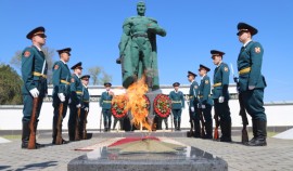 Росгвардейцы поддержали всероссийскую ведомственную акцию «На страже памяти» в Чеченской Республике