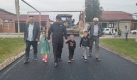 В Серноводском районе завершено благоустройство и строительство дороги по улице Н. Асуева