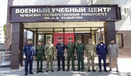 Офицер Росгвардии принял участие в открытии учебного года в Военном учебном центре ЧГУ