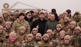 Рамзан Кадыров и Дмитрий Медведев посетили РУС имени В.В. Путина в Гудермесе