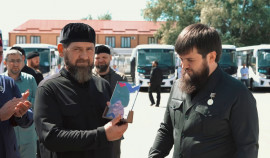 Рамзан Кадыров принял участие в мероприятии, посвящённом обновлению общественного транспорта