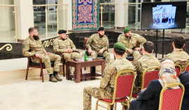 Росгвардейцы приняли участие в патриотической встрече «Герои наших дней» в Грозном