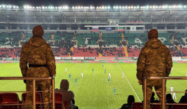 Росгвардия обеспечила безопасность футбольного матча РПЛ «Ахмат» - «Спартак» в Грозном