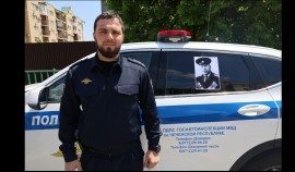 Чеченские полицейские присоединились к Всероссийской акции «Бессмертный автополк»