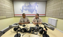 Военнослужащий ОГВ(с) принял участие в праздничном эфире ко Дню рыбака