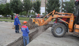 Масштабная реконструкция проходит по ул. Лорсанова в Грозном