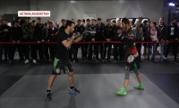Бойцы  клуба "Ахмат" провели в Астане открытую тренировку 