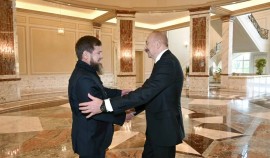 В Баку прошла встреча Главы ЧР Рамзана Кадырова с Президентом Азербайджана Ильхамом Алиевым| грозный, чгтрк