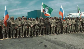 Новая группа добровольцев вылетела из аэропорта Грозного в зону СВО 