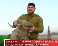 Глава республики побывал на месте раздачи жертвенных животных