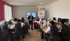 Территориальная избирательная комиссия Шелковского района провела тематический урок для школьников