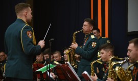 В Грозном состоялось выступление военного оркестра штаба Северо-Кавказского округа Росгвардии