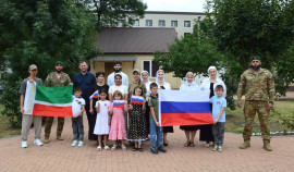 В Чеченской Республике росгвардейцы отметили День Государственного флага России