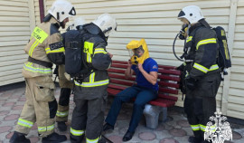 Сотрудники МЧС России провели тренировку в школе