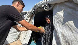 Четыре тысячи беженцев в палаточном лагере Газы получили помощь от РОФ им. А.-Х. Кадырова