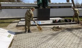 Военнослужащие Росгвардии приняли участие во Всероссийской акции «Вахта памяти»
