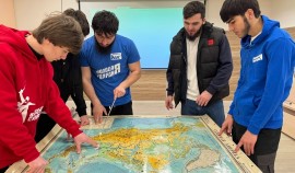 Ко Дню картографии и геодезии в ЧГУ им. А.А. Кадырова прошла познавательная встреча со студентами