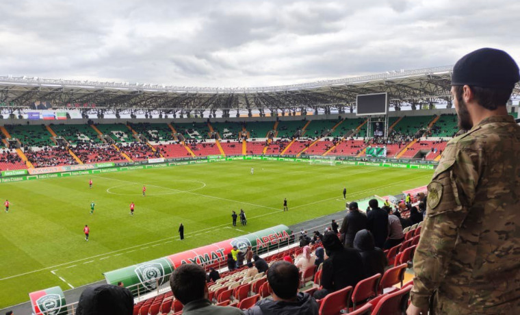 Сотрудники Росгвардии обеспечили безопасность матча «Ахмат» — «Оренбург»