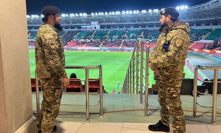  В Грозном Росгвардия обеспечила правопорядок на футбольном матче РПЛ