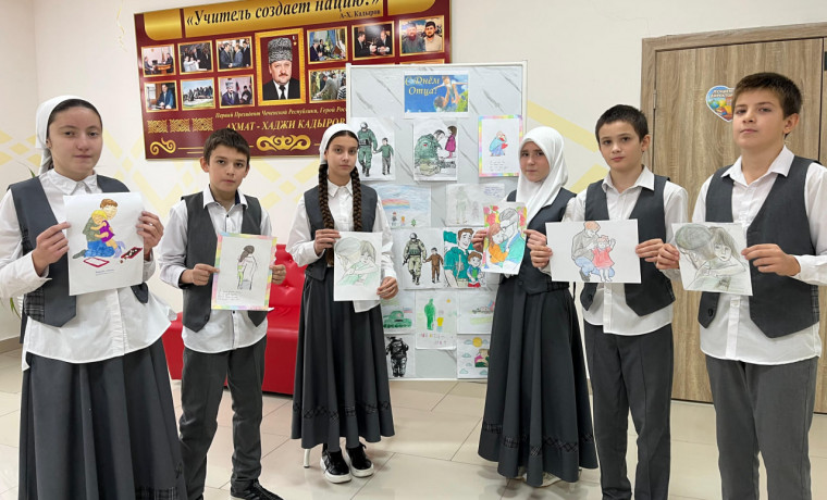 Юные художники Серноводска посвятили творчество защитникам Отечества